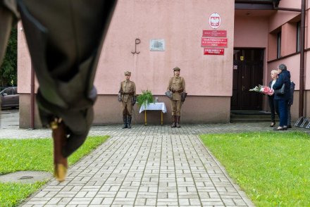 Uroczystość upamiętnienia mjra Adolfa Pilcha